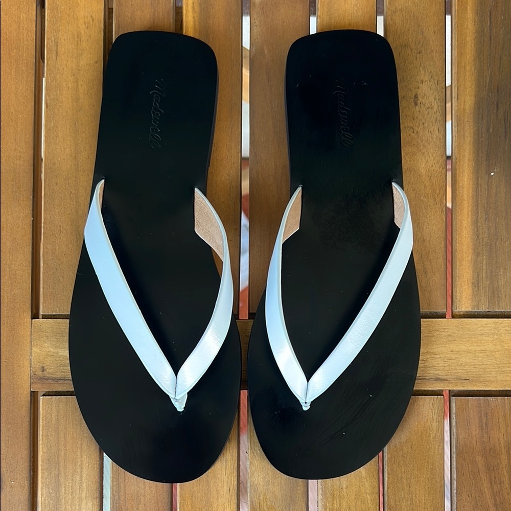 Madewell Black and White Sandals
